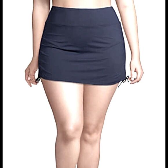Lands' End Women's Swim Skirt - Navy - Picture 6 of 6